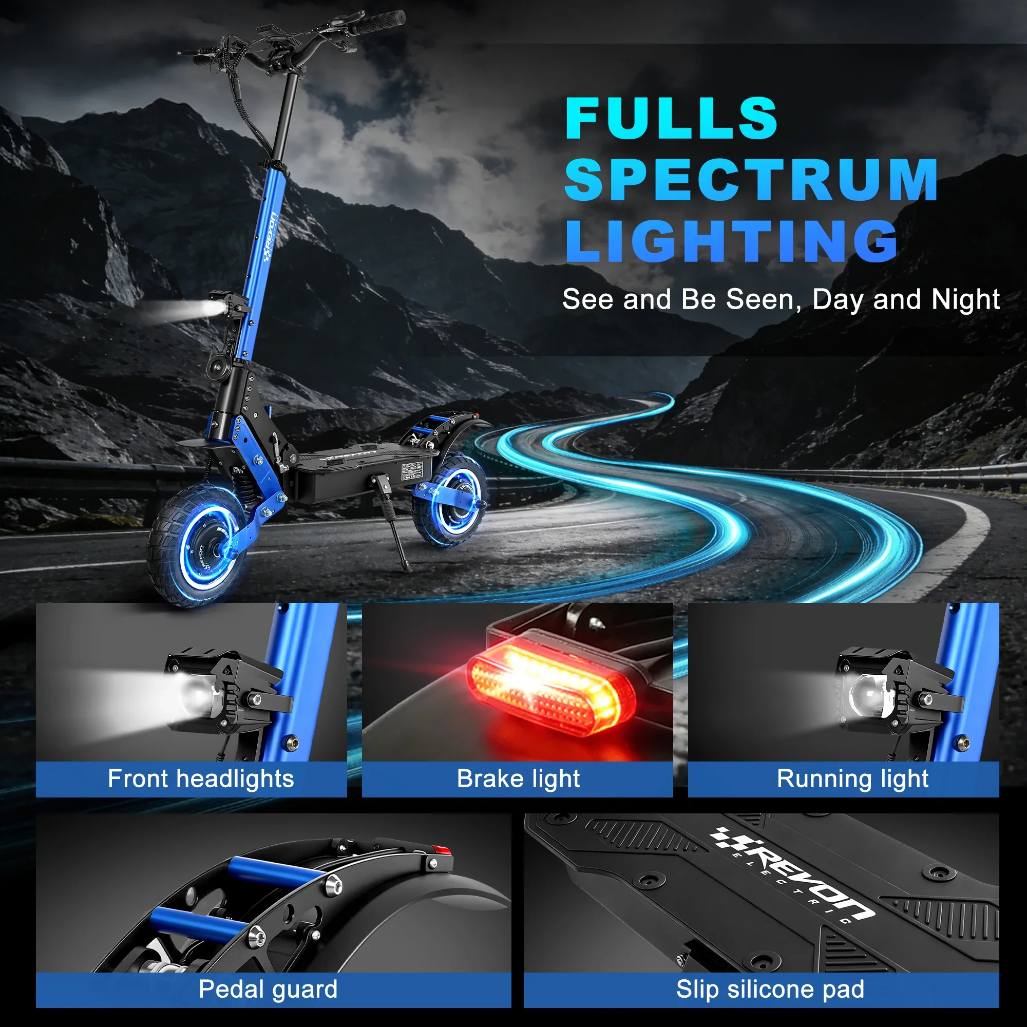 Solar - Revon H1 Electric Scooter view 3